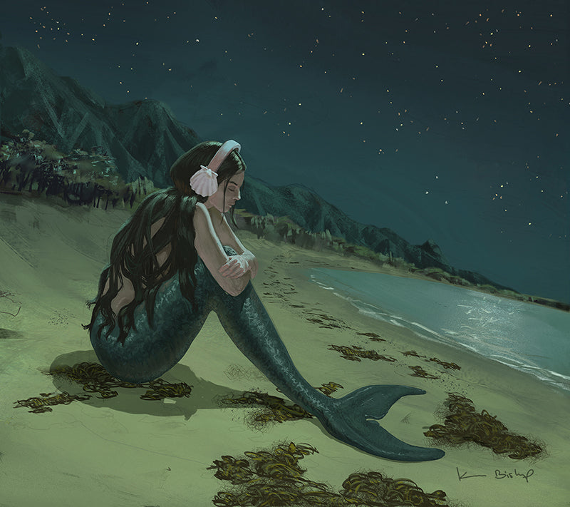 Sad Mermaid LBX print