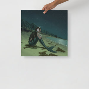 Sad Mermaid Poster
